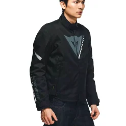 Dainese VELOCE D-DRY® JACKET BLACK/CHARCOAL-GRAY/WHITE Outlet