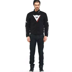 Dainese VELOCE D-DRY® JACKET BLACK/WHITE/LAVA-RED Outlet