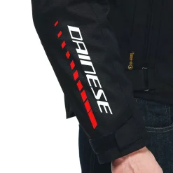 Dainese VELOCE D-DRY® JACKET BLACK/WHITE/LAVA-RED Outlet