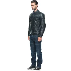 Dainese ZAURAX LEATHER JACKET BLACK Outlet