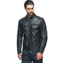 Dainese ZAURAX LEATHER JACKET BLACK Outlet
