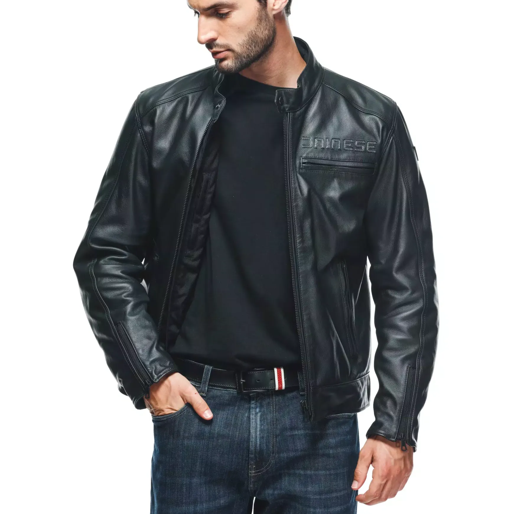 Dainese ZAURAX LEATHER JACKET BLACK Outlet
